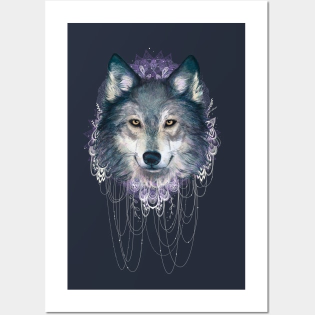 Alpha Wolf Wall Art by LauraGraves